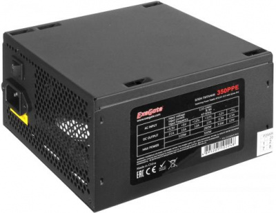 Exegate EX260645RUS   700W Exegate 700PPE, ATX, black, APFC, 12cm, 24p+(4+4)p, PCI-E, 5*SATA, 3*IDE, FDD