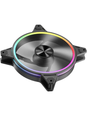 ���������� 1STPLAYER FO7R-14 Black / 140mm Reverse ARGB 3pin 5V PWM 4pin 12V 700-1800rpm 76.25cfm 36.64dBA / FO7R-14-BK / BULK
