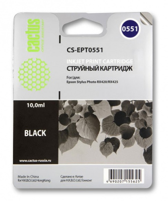 �������� �������� Cactus CS-EPT0551 ������ ��� Epson Stylus RX520/Stylus Photo R240 (10��)