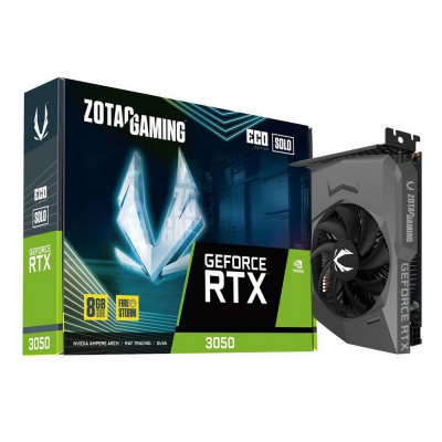 ���������� Zotac nVidia GeForce RTX 3050 Eco Solo 8Gb ZT-A30500R-10L Pack