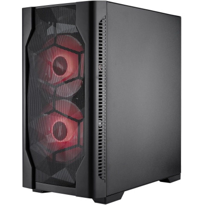 ������ 1STPLAYER DK D4-M ARGB Black / mATX / 2x140mm & 1x120mm ARGB fans / D4-M-BK-2F7-14-1F7