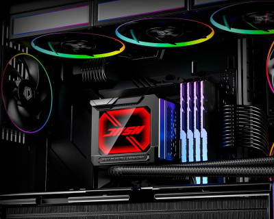 ������� �������� ���������� ID-Cooling DL360 Max ARGB Soc-AM5/AM4/1200/1700/1851 ������ 4-pin 14-31.2dB Al+Cu LCD 350W Ret