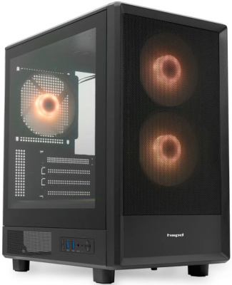 ������ �� ��� ����� ������� HSPD M310, Mesh Mini-tower, Black M310-TGBK-ARGB