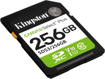 ���� ����� SDXC 256GB Kingston SDS3/256GB Canvas Select Plus w/o adapter
