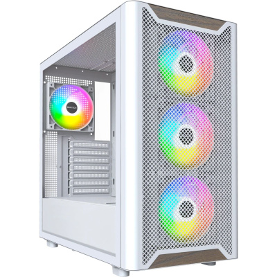 ������ Montech XR Wood White / ATX / 4x120mm ARGB fans / XR WOOD (W)