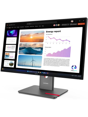 ������� Lenovo ThinkVision P24Q-40 23.8" 16:9 QHD (2560x1440) IPS, 120Hz, 300N, 1xHDMI 2.1 TMDS, 1xDP 1.4 (HBR2), 1xDP 1.4 Out, 1xUSB-B (USB 5Gbps), 3xUSB-A (USB 5Gbps), 1xUSB-C (USB 5Gbps, 15W PD), LTPS, 1Y