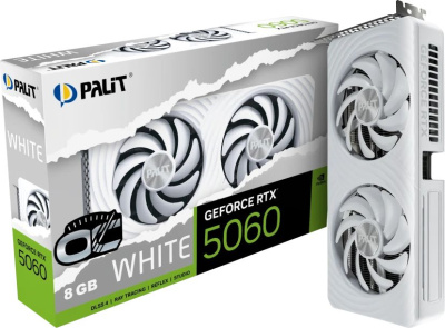 ���������� Palit NVIDIA GeForce RTX 5060 OC 8Gb White (NE75060U19P1-GB2063M)