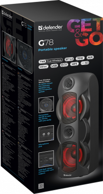 ����������� ������� Defender G78 70��, BT/FM/TF/USB/MIC/Light (65178)