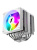 ����� 1STPLAYER CRYO CY12L-D White / 6HPx6mm, dual tower, 2x120mm ARGB fans, 750-1900 RPM, 57.6 CFM, 38.2 dBA / CY12L-D-WH