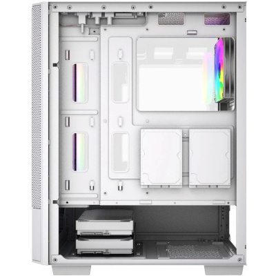 ������ Powercase Mistral AY3W ARGB, Tempered Glass, 2x 140mm +1x 120mm ARGB Fans, �����, ATX  (CMAYW-A3)