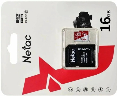���� ����� microSDHC 16GB Netac NT02P500ECO-016G-R P500 Extreme Pro + adapter