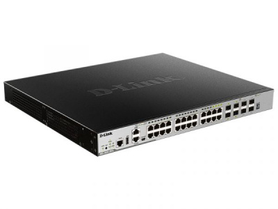 ����������� ����������� ���������� 3 ������ D-Link DGS-3630-28PC/A2ASI  � 20 ������� 10/100/1000Base-T, 4 �����-������� 100/1000Base-T/SFP � 4 ������� 10GBase-X SFP+