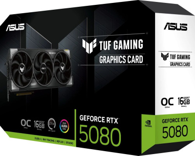 ���������� ASUS NVIDIA GeForce RTX 5080 16�� Gaming TUF-RTX5080-O16G-GAMING, GDDR7, OC, Ret 90YV0M30-M0NA00