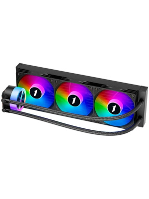 ������� �������� ���������� 1STPLAYER TS1 360 Black / 3x120mm, ARGB, 300W TDP / TS1-360-BK