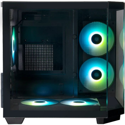 ������ XASTRA QT400M 5ARGB-FC-C6-AC Black mATX/Aquarium/Screewless/1x120mm+2x240 ARGB PWM FC fans/Argb+PWM HUB 6port/Type-C+USB3.0 (1 USB3.0 ������)/ QT400M-2FA24A-1FC12A-C6-AC