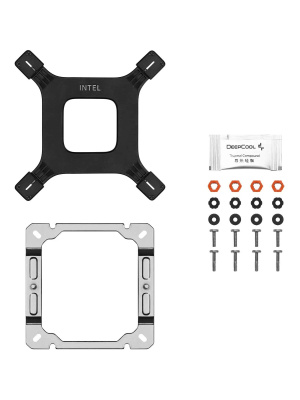 ����� DEEPCOOL AG500 WH ARGB V2 LGA1700/1200/115X/AM5/AM4 (TDP 240W, PWM, ARGB Fan 120mm, 5 ����. ������, �����) RET