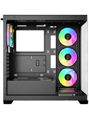 ������ Ocypus Gamma C72 BK ARGB, ATX, USB3.0*1+USB2.0*2, SIDE 3x120mm ARGB, REAR 1x120mm ARGB