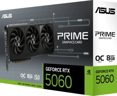 ���������� ASUS NVIDIA GeForce RTX 5060 PRIME OC 8Gb (PRIME-RTX5060-O8G) 90YV0N10-M0NA00