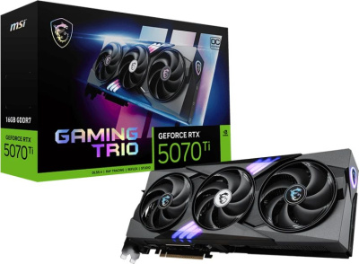 ���������� MSI NVIDIA GeForce RTX 5070 Ti Trio OC 16Gb (RTX 5070 Ti 16G GAMING TRIO OC) Ret