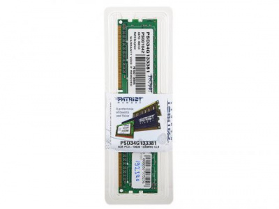 ����������� ������ 4Gb PC3-10600 1333MHz DDR3 DIMM Patriot PSD34G133381