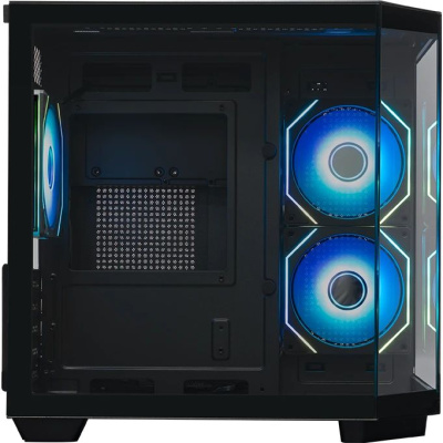 ������ XASTRA QT400M 3ARGB-C6-AC Black mATX/Aquarium/Screewless/3x120mm ARGB PWM FM fans/Argb+PWM HUB 6port/Type-C+USB3.0 (1 USB3.0 ������)/QT400M-3FM12A-C6-AC