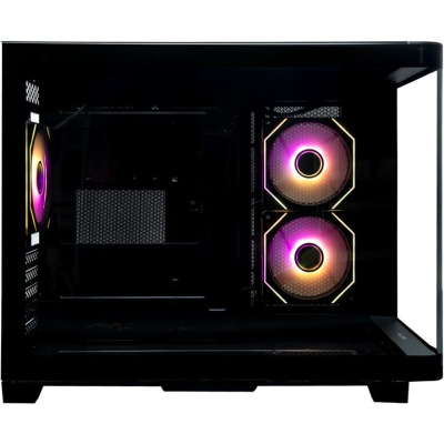 ������ XASTRA QR600M 3ARGB C10-UC Black mATX/Aquarium/Curve Glass /Led Strip/3x120mm ARGB PWM FM fans/ Argb+PWM HUB 10port /Type-C/ QR600M-3FM12A-C10-UC-L