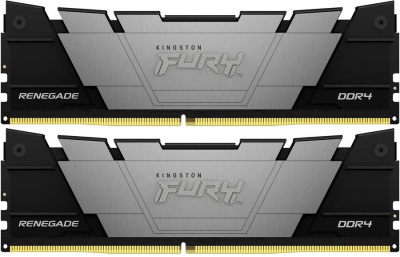 ������ 2x32GB Kingston Fury Renegade Black, KF432C16RB2K2/64, DDR4, 3200MHz, PC4-25600, CL16, DIMM 288-pin, 1.35 �, dual rank, Ret