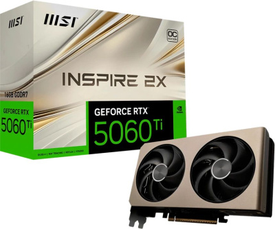 ���������� MSI NVIDIA GeForce RTX 5060 Ti OC 16Gb (RTX 5060 Ti 16G INSPIRE 2X OC)