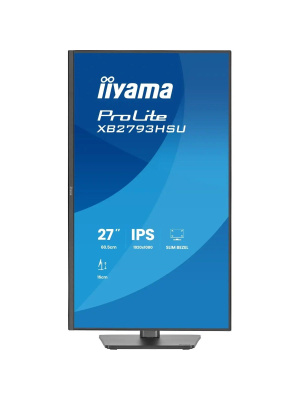 ������� Iiyama 27" ProLite XB2793HSU-B1 ������ IPS LED 1ms 16:9 HDMI M/M ������� HAS Piv 1500:1 350cd 178��/178�� 1920x1080 120Hz DP FHD USB 6��