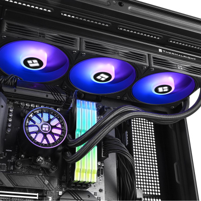 ��� Thermalright Aqua Elite 360 V6 ARGB Black  3x120mm ARGB PWM Fans  TRAE360V6AB
