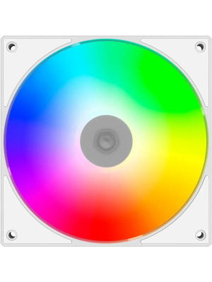 ���������� ID-COOLING AS-140-ARGB-W DUET (2 in 1) 140x140x25�� (PWM, ��������� ����, �����, 300-1800��/���, ����������)  BOX