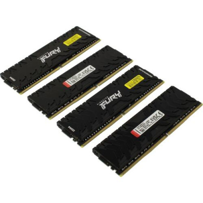   128Gb Kingston FURY Renegade Black, DDR4, DIMM, PC21300, 2666Mhz, CL15, (Kit of 4), (KF426C15RBK4/128), (retail)