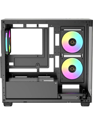 ������ Ocypus Gamma C52 BK ARGB, MATX, USB3.0*1+USB2.0*2, SIDE 2x120mm ARGB, REAR 1x120mm ARGB