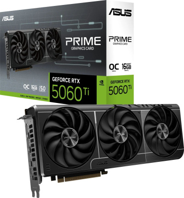 ���������� ASUS NVIDIA GeForce RTX 5060 Ti PRIME OC 16Gb GDDR7, Ret 90YV0MH2-M0NA00