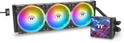 ������� �������� ���������� Thermaltake MAGFloe 420 Ultra, LCD, 4-pin, ARGB, 140��, ������, retail (CL-W451-PL14SW-A)