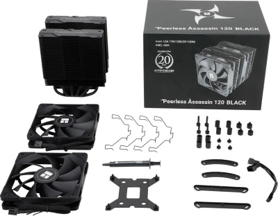 ����� ��� ���������� Thermalright Peerless Assassin 120 , 4-pin, 120��, ������, retail (PA120-BLACK)