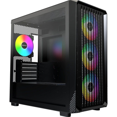 ������ Montech X5M Black / mATX / 3x120mm & 1x140mm ARGB fans / X5M (B)