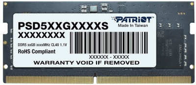 ������ DDR5 16Gb 4800MHz Patriot PSD516G480081S RTL CL40 SO-DIMM 260-pin 1.2� single rank