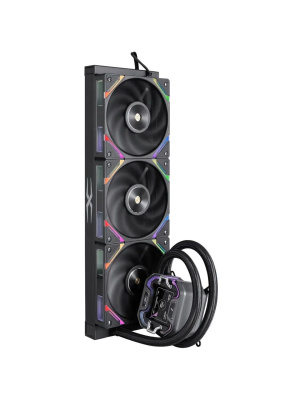 ������� �������� ���������� 1STPLAYER X-360 Black / 3x120mm, ARGB, IPS display / X-360-BK