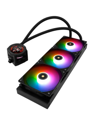 ������� �������� ���������� Thermalright Core Vision 360 Black ARGB / 3x120mm ARGB PWM Fans / TRCV360AB