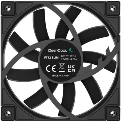���������� DEEPCOOL FT12 SLIM 120x120x15�� (White LED, ������, 500-1850��/���)  Color BOX