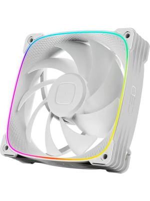 ���������� Geometric Future Squama 3003W-12 White 120mm / ARGB, PWM, 120x120x30 mm, 800-2300 RPM, 84.0 CFM, 35.8 dBA / 1F3003W112000
