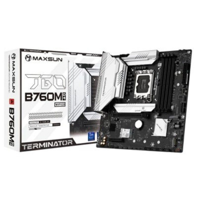 ����������� ����� Maxsun Terminator B760M D4 WIFI6E V2, Intel B760, Socket 1700, mATX, Ret