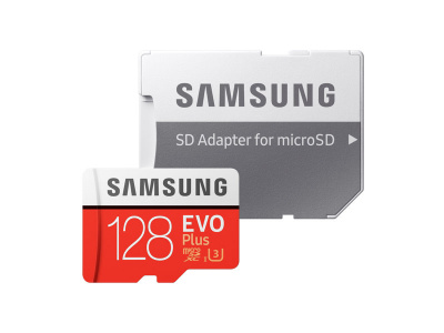 Samsung EVO Plus v2 MicroSDXC 128Gb Class10 UHC-1 U3 (SD Adapter) (MB-MC128GA/RU)