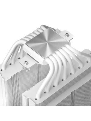 ����� Thermalright Royal Pretor 130 Ultra White (4-pin PWM, 158mm, Ni/Cu, 7x6mm, 1x120mm ARGB +1x130mm, 69CFM/81.88CFM, 27dBA/28.3dBA, 2150RPM/1750RPM, S: 1200, 1700, 1851, 115X, 2011, 2066, AM4, AM5, white)