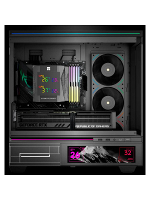 ����� Thermalright Royal Knight 120 Digital Black LGA115X/1200/1700/1851/2011/2066/ AM4/AM5 (2x120mm PWM Fan, ������ ���������, 6 ����. ������ 6��) / TRRK120DB