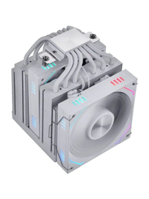 ����� 1STPLAYER F.A.S.T. FT12DSL-6 White / 6HPx6mm, dual tower, 275W TDP, 2x120mm ARGB fans, 600-2000 RPM, 57.56 CFM, 38.21 dBA / FT12DSL-6-WH