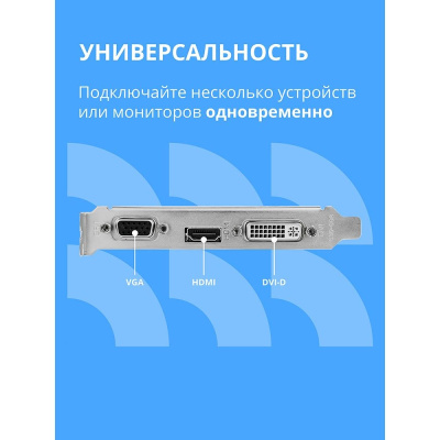 ���������� CBR GT710 2Gb DDR3, 64bit, Ret (VGA-STX710-2G-RTL)