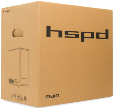������ �� ��� ����� ������� HSPD M310, Mesh Mini-tower, Black M310-TGBK-ARGB