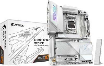 ����������� ����� Gigabyte X870E AORUS PRO ICE, SocketAM5, AMD X870E, ATX, Ret